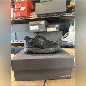 New balance 550 triple black toddler 5c unisex toddler